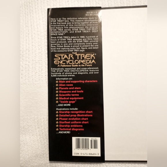 Star Trek Encyclopedia Hardcover - Picture 3 of 3